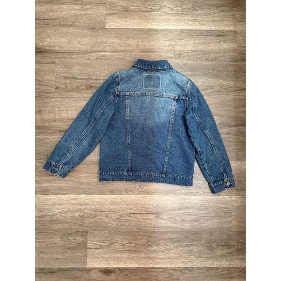 Levi's Strauss & Co Women's Small Denim Trucker Jacket Blue Classic Jean Cropped - Picture 4 of 8